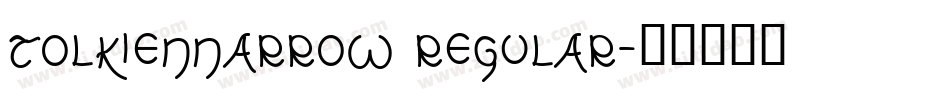 TolkienNarrow Regular字体转换